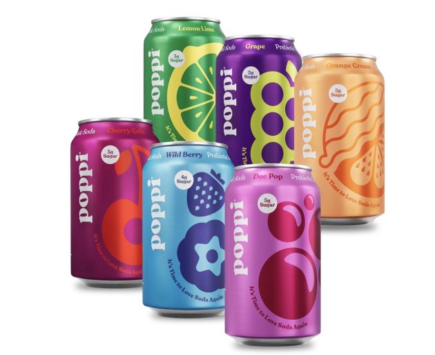 POPPI Sparkling Prebiotic Soda, Beverages